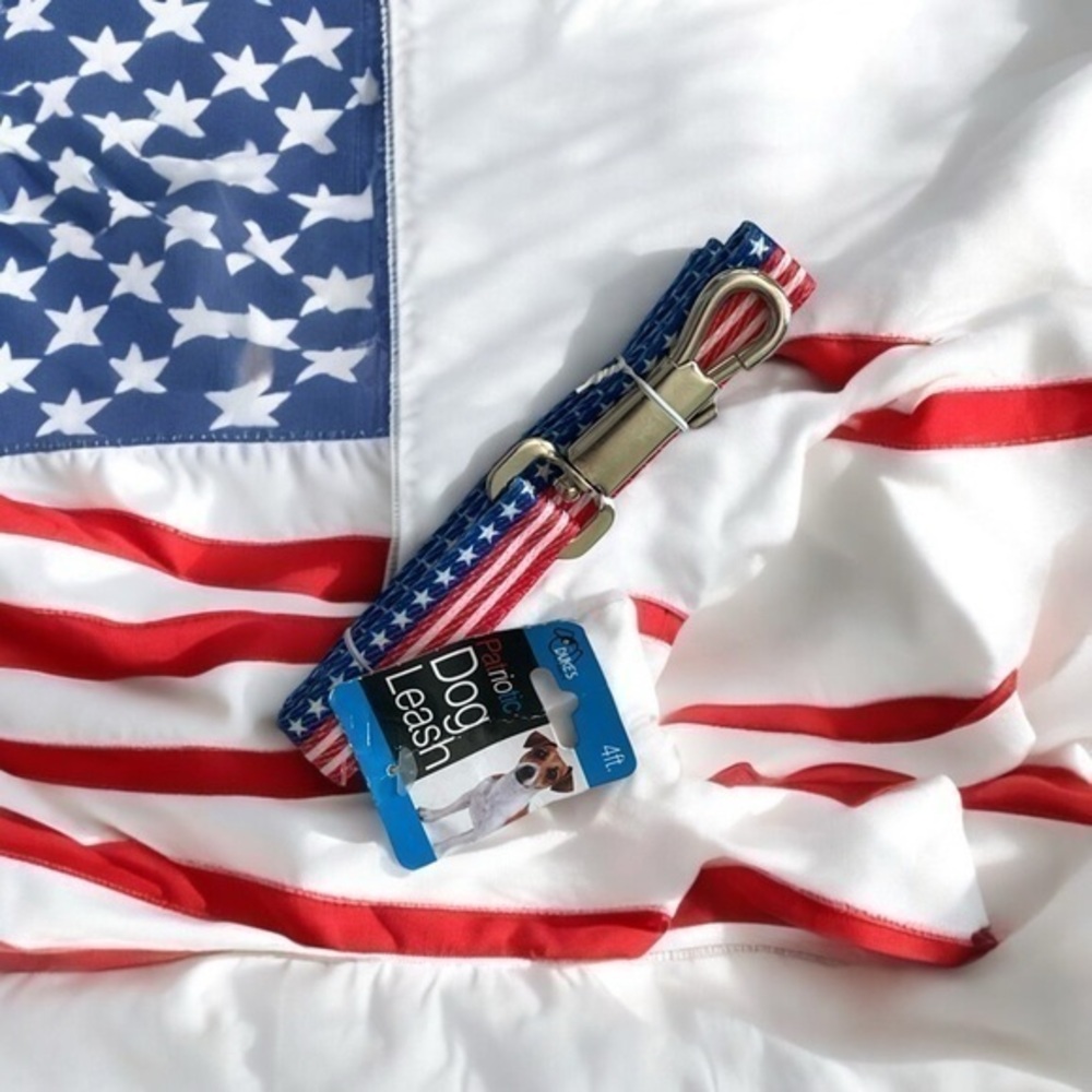 🫶🏻 Patriotic American Flag 4’ Dog Leash